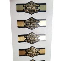 Custom Private Cigar Ring Cigar Wraps Embossed Gold Metal Effect Paper Cigar Label