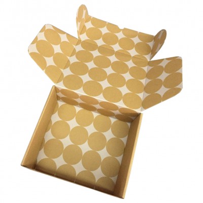 reasonable price custom made craft paper gift box kraft packaging with elastic string