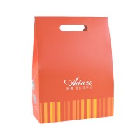 Cheap hot sales Cheap colorful logo special paper candy die-cut handle handle paper shopping bag printing