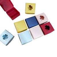 Single color fancy die cut paper soap packaging box